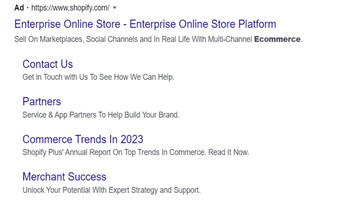 headlines Headline for an online store
